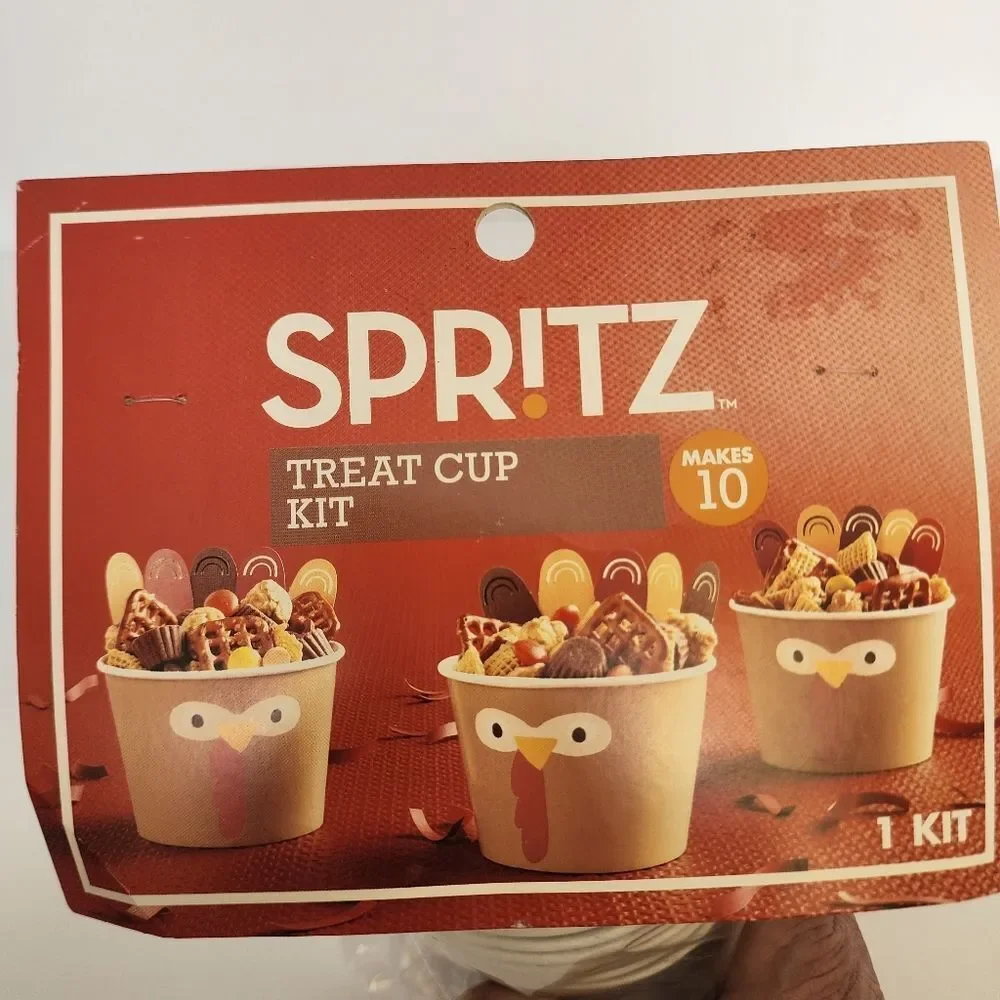 Spritz Treat Cup Kit Of Thanksgiving Turkey Makes 10